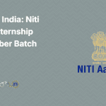 Work for India: Niti Aayog Internship [September Batch 2024]