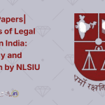 Call for Papers Contours of Legal History in India Pedagogy and Research by NLSIU 2024