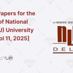 Call for Papers for the Journal of National Law (NLU) University Delhi, [Vol 11, 2025]