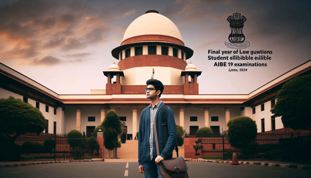 Final Year of Law Graduation Student Eligible for AIBE 19 Examination 2024