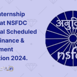 Winter Internship Scheme at NSFDC @National Scheduled Castes Finance & Development Corporation 2024.