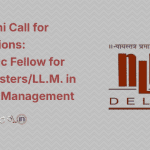 NLU Delhi Call for Applications: Academic Fellow for Joint Masters/LL.M. in IP Law & Management