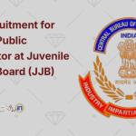 CBI Recruitment for Special Public Prosecutor at Juvenile Justice Board (JJB) 2024