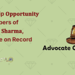 Internship 𝐎𝐩𝐩𝐨𝐫𝐭𝐮𝐧𝐢𝐭𝐲 at Chambers of 𝐒𝐢𝐝𝐝𝐡𝐚𝐧𝐭 𝐒𝐡𝐚𝐫𝐦𝐚, Advocate on Record (AOR)