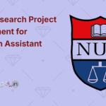 NUJS Research Project Recruitment for Research Assistant 2024