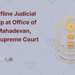 OnlineOfline Judicial Internship at Office of HMJ R. Mahadevan, Judge, Supreme Court of India