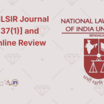 NLSIU NLSIR Journal [Volume 37(1)] and NLSIR Online Review 2024.