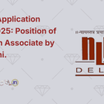 Call for Application 2024-2025 Position of Research Associate by NLU Delhi
