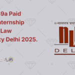 Project 39a Paid Winter Internship National Law University Delhi 2025