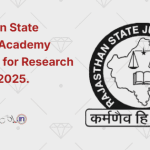 Rajasthan State Judicial Academy Vacancy for Research Scholar 2025