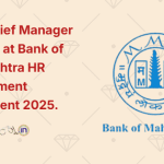 Legal Chief Manager Vacancy at Bank of Maharashtra HR Management Department
