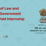 Ministry of Law and Justice, Government of India Paid Internship 2025