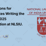 Instructions for Candidates Writing the NLSAT 2025 Examination at NLSIU
