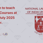 Invitation to teach Elective Courses at NLSIU July 2025 Trimester