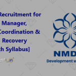 NMDFC Vacancy for Assistant Manager, Project, Coordination & legal and Recovery 2025