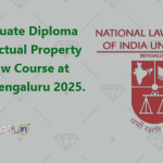 Postgraduate Diploma in Intellectual Property Rights Law Course at NLSIU, Bengaluru 2025