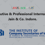 CS Executive & Professional Internship D.K. Jain & Co. Indore
