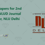 Call for Papers for 2nd issue of NLUD Journal on Labour, NLU Delhi 2025.