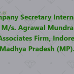 Company Secretary Internship at Ms. Agrawal Mundra & Associates Firm, Indore, Madhya Pradesh (MP)