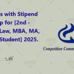 Competition Commission of India Offers with Stipend Internship for [2nd - 5th Year Law, MBA, MA, MSc, CA Student] 2025