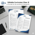 Curriculum Vitae @ CV Format for Law Student & Professional [100 % Editable, Without Watermark].