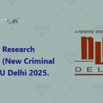 Job Post Research Assistant (New Criminal Laws) NLU Delhi 2025