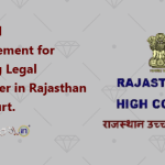 Abridged Advertisement for Engaging Legal Researcher in Rajasthan High Court