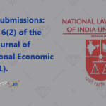 Call for Submissions Volume 16(2) of the Indian Journal of International Economic Law (IJIEL)