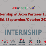 Law Internship at Axon Partners LLP, New Delhi, [SeptemberOctober 2025]