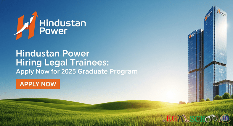 Hindustan Power Hiring Legal Trainees Apply Now for 2025 Graduate Program