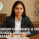 Internship Experience @ Tayi Associates, Madhapur, Hyderabad, 2025