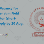 NALSAR Vacancy for Researcher cum Field Investigator (short-term), Apply by 20 Aug