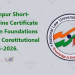 NLU Jodhpur Short-Term Online Certificate Course on Foundations of Indian Constitutional Law 2025-2026