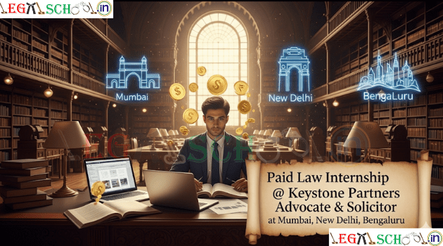 Paid Law Internship @ Keystone Partners Advocate & Solicitor at Mumbai, New Delhi, Bengaluru
