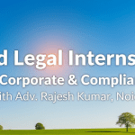 Paid Legal Internship for Corporate & Compliance with Adv. Rajesh Kumar, Noida