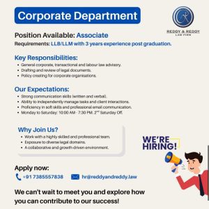 Reddy & Reddy Law Firm Careers