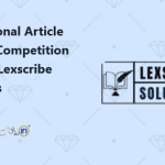 3rd National Article Writing Competition 2025 by Lexscribe Solutions