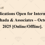 Applications Open for Internship at Thada & Associates – October 2025 [Online/Offline].