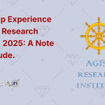 Internship Experience at AGISS Research Institute, 2025 A Note of Gratitude