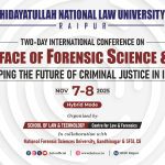 HNLU CALL for PAPERS -International Conference on Forensic Science and Law, 2025