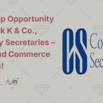 Internship Opportunity at Puranik K & Co., Company Secretaries – for CS and Commerce Students!