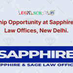 Internship Opportunity at Sapphire & Sage Law Offices, New Delhi