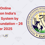 National Online Seminar on India’s Electoral System by RAAH Foundation – 26 November 2025