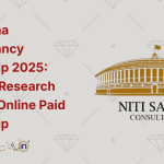 Niti Sabha Consultancy Internship 2025 Political Research Analyst Online Paid Internship