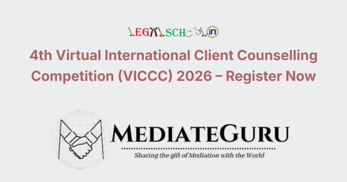 4th Virtual International Client Counselling Competition (VICCC) 2026 – Register Now