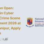 Admission Open Diploma in Cyber Crime & Crime Scene Management 2026 at NFSU Manipur, Apply by 10 Jan