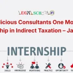 Judicious Consultants - One Month Internship in Indirect Taxation – January 2026