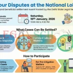National Lok Adalat 2026 in Delhi Settle Your Cases on 10 January – Complete Guide by DSLSA