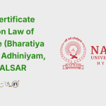 Online Certificate Course on Law of Evidence (Bharatiya Sakshya Adhiniyam, 2023)-NALSAR