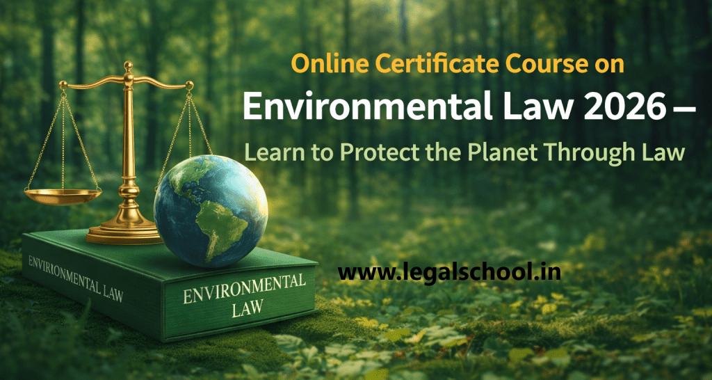 Online Course on Environmental Law 2026 – [Short Term & Certification]